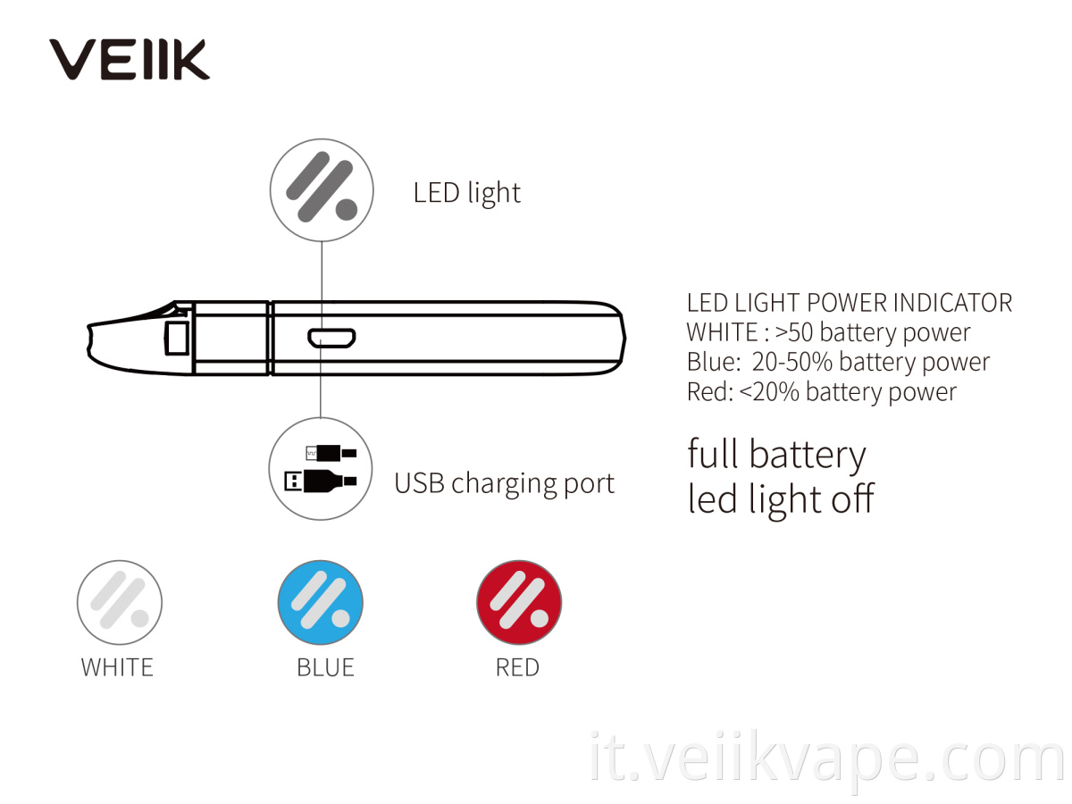 Battery 2ml Vape Pod 